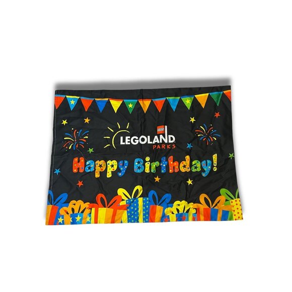 Legoland Parks "Happy Birthday" Pillow Case Colorful Celebration Theme Suitable - Picture 2 of 5
